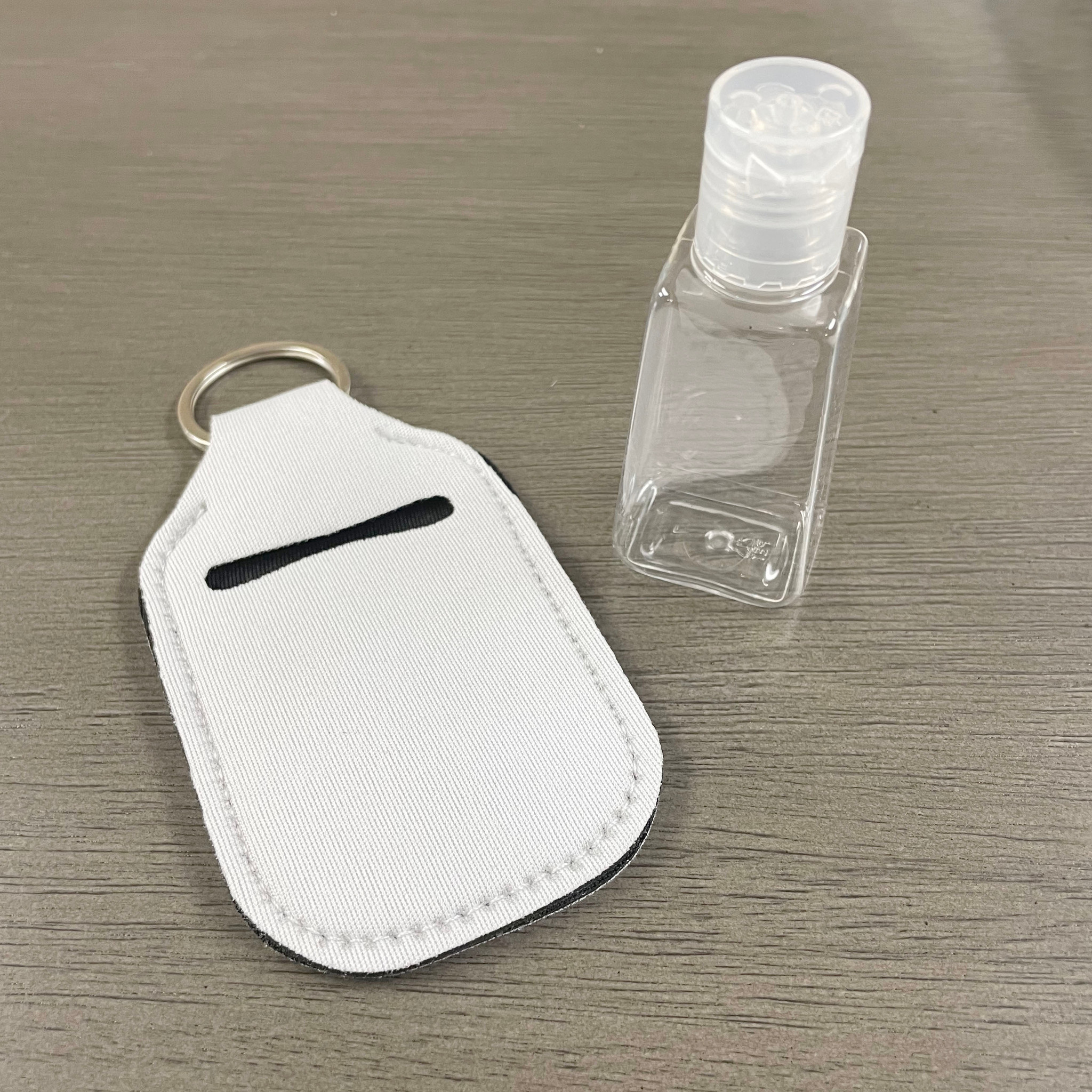 Neoprene Hand Sanitizer Holder Keychain