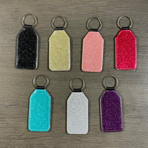 Glitter PU Keychain