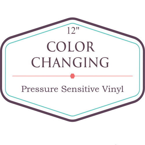 12 Width Color Changing Permanent Vinyl Sheet Craft Adhesive