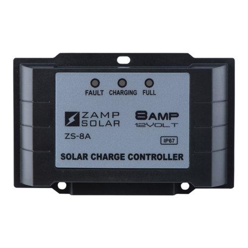 Zamp Solar 8 Amp 5-Stage PWM Solar Charge Controller Rear View