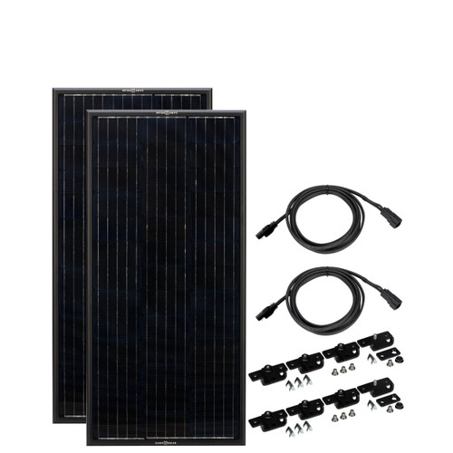 Zamp Solar "Obsidian" 45 Watt Solar Panel Complete Kit