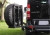 Aluminess Tire Carrier - Mercedes Sprinter '07 to '18 in open position
