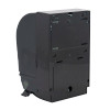 Mayfair manual push-bar paper towel dispenser angled left with durable impact-resistant construction and locking cover