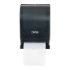 Mayfair commercial hard roll paper towel dispenser with manual push-bar lever for controlled paper towel dispensing