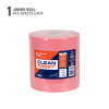 Pro Strength T800 jumbo roll wipers in red with 475 sheets for industrial and commercial cleaning.