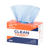 Clean Task Ultra Lo-Lint S700 blue wipers opened with precision wiping sheets visible
