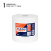 Pro Strength Wipers T600 - Jumbo Roll, White, 1,100 Sheets