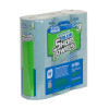 Portable blue shop towels for industrial and automotive cleaning solutions