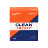 Sellars Clean Task Z400 pop-up wiper box front view showing 100-sheet white interfold industrial wipes