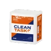 Clean Task All-Purpose Z300 Quarterfold white wipers, 90-sheet pack opened with durable DRC wipers visible