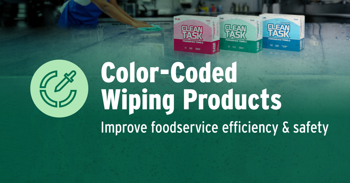 3 Ways Color-Coded Wiping Products Make Foodservice Kitchens Efficient and Safe