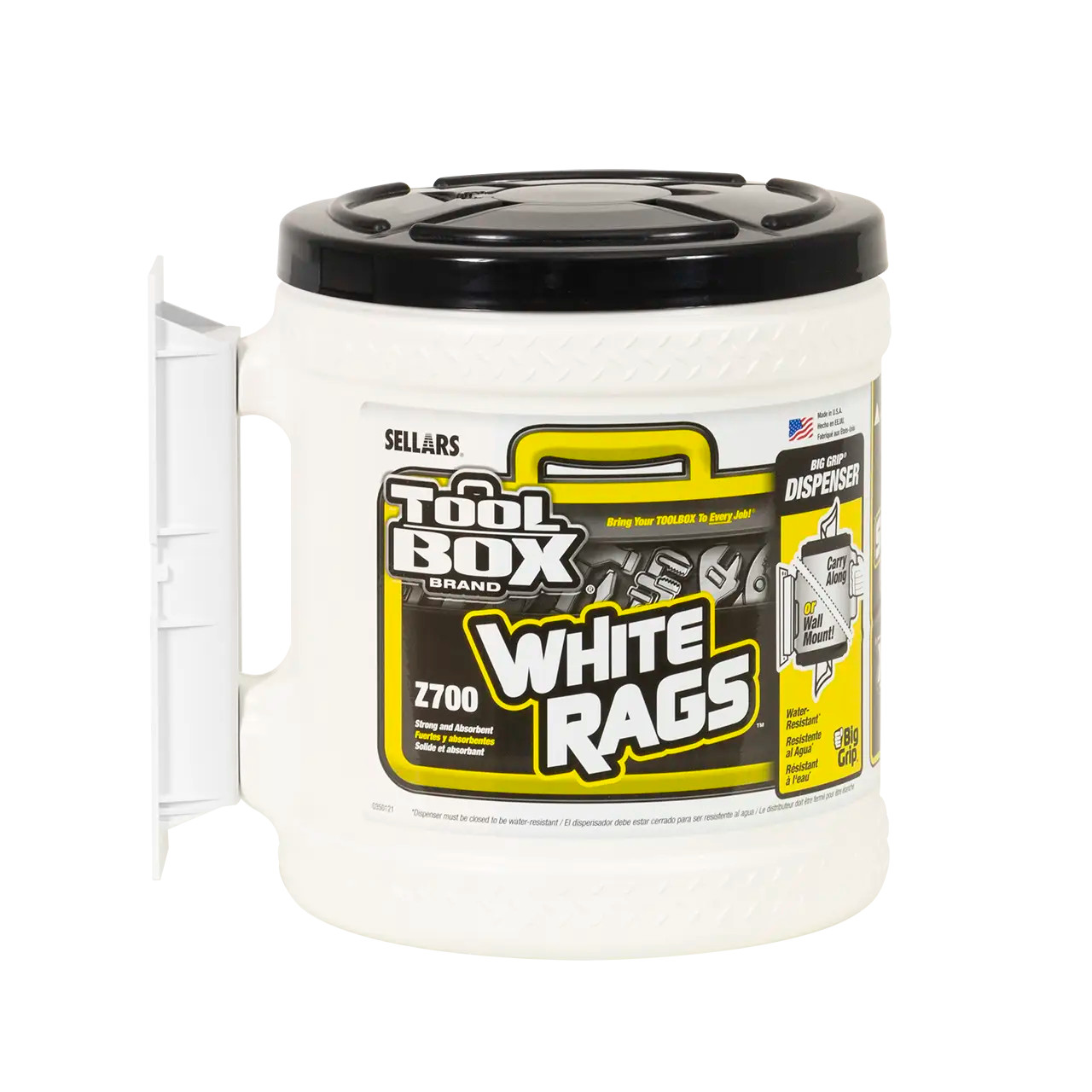 Z700 Wipers - Big Grip Dispenser, White, 260 Sheets - Sellars