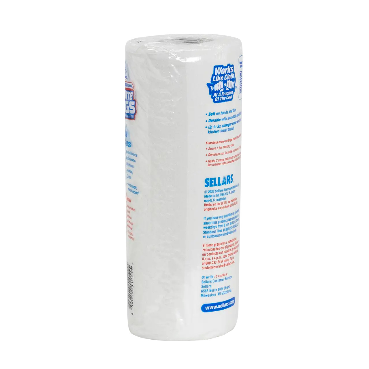 TOOLBOX® White Rags - Single Roll (55 Sheets) | Absorbent