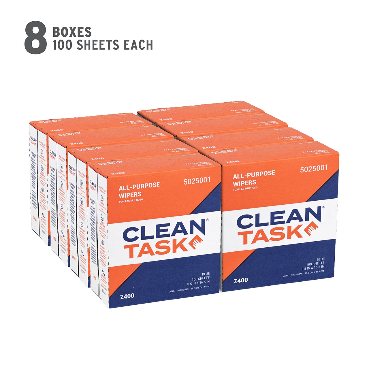 Clean Task® Z400 All-Purpose Medium-Duty Strength Blue Wipers