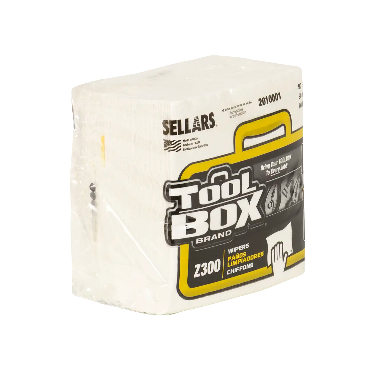 TOOLBOX® Z300 Wipers - Quarterfold White (90 Sheets) | High