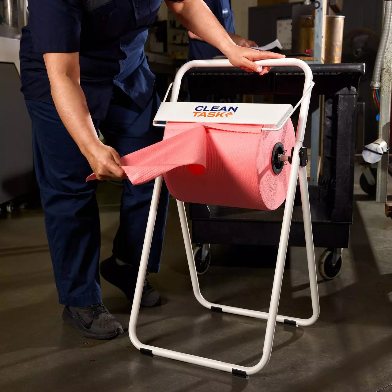 TOOLBOX® Jumbo Roll Dispenser Floor Stand | Portable Industrial