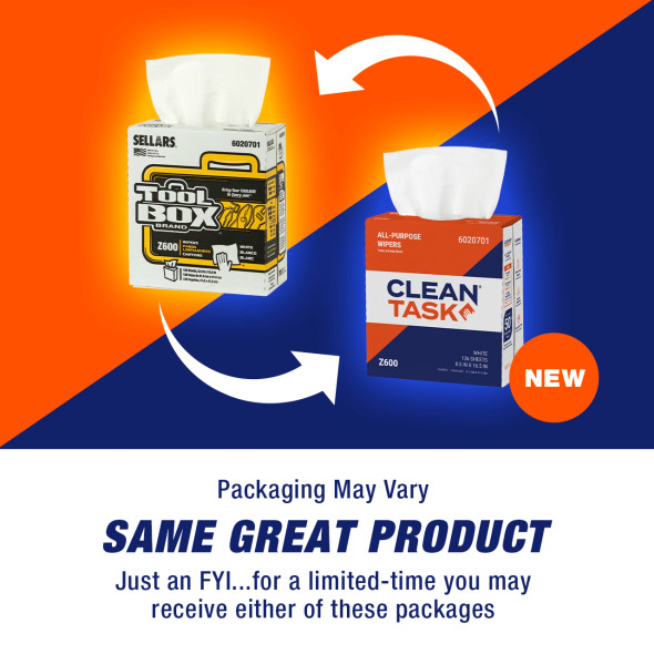 Z600 Wipers - Pop-Up Box, White, 126 Sheets