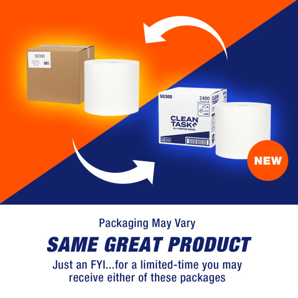 Z400 Wipers - Jumbo Roll, White, 692 Sheets