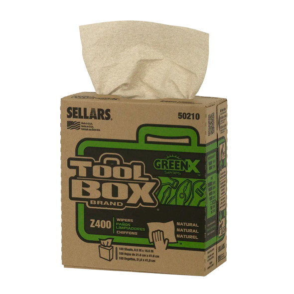 あんこ　セット　SUSTAINABLE WE'RTHYSWEAT TOOLBOX® GreenX Z300 Wipers - Pop-Up Box Natural (135 Sheets