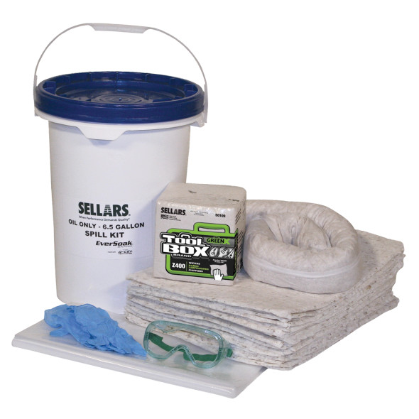 EverSoak® Oil Only 6.5 Gallon Pail Spill Kit