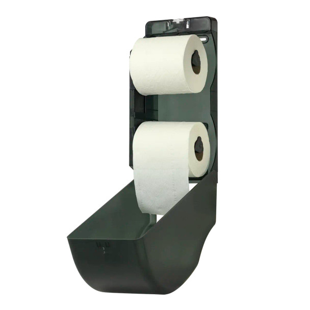 Mayfair standard roll toilet paper dispenser with two-roll capacity for commercial offices, schools and public restrooms