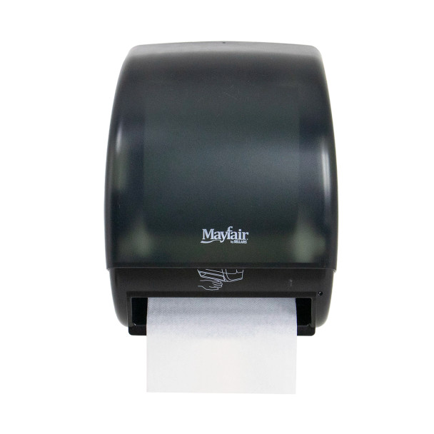 Mayfair automatic electronic hard roll paper towel dispenser for commercial restrooms with hands-free towel dispensing