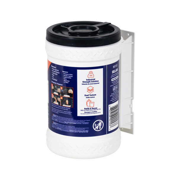 Clean Task Heavy Duty Wet Wipes Big Grip dispenser for portable maintenance, manufacturing and jobsite cleaning