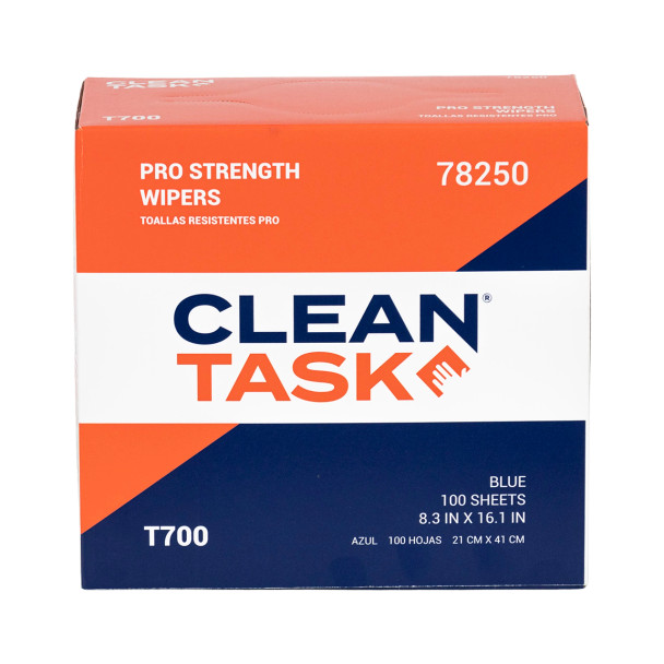Pro Strength Wipers T700 - Pop-Up Box, Blue, 100 Sheets