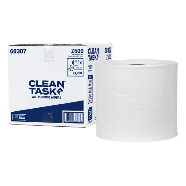 ALL-PURPOSE Z600 WIPERS – JUMBO ROLL, WHITE, 1,100 SHEETS