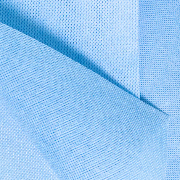 Blue creped foodservice wiper texture showing absorbent wiping surface