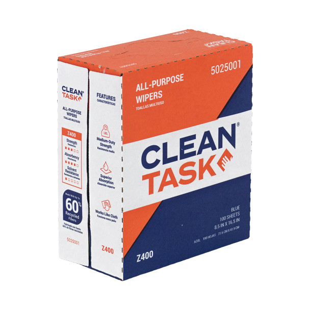Clean Task All-Purpose Z400 blue package angled right