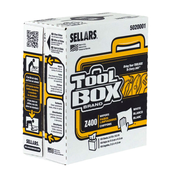 All-Purpose Z400 Wipers - Pop-Up Box, White, 100 Sheets