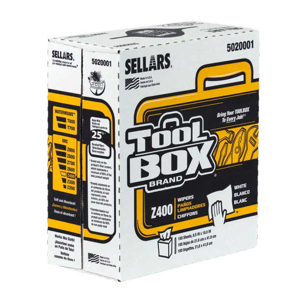 All-Purpose Z400 Wipers - Pop-Up Box, White, 100 Sheets