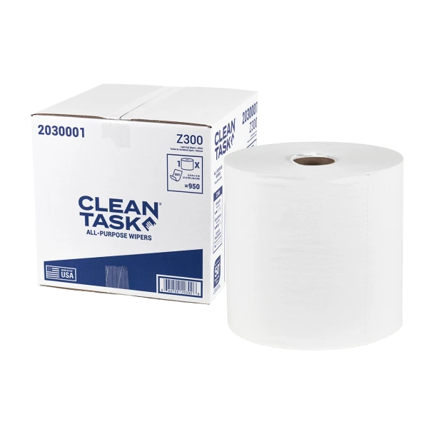 All-Purpose Z300 Wipers - Jumbo Roll, White, 950 Sheets