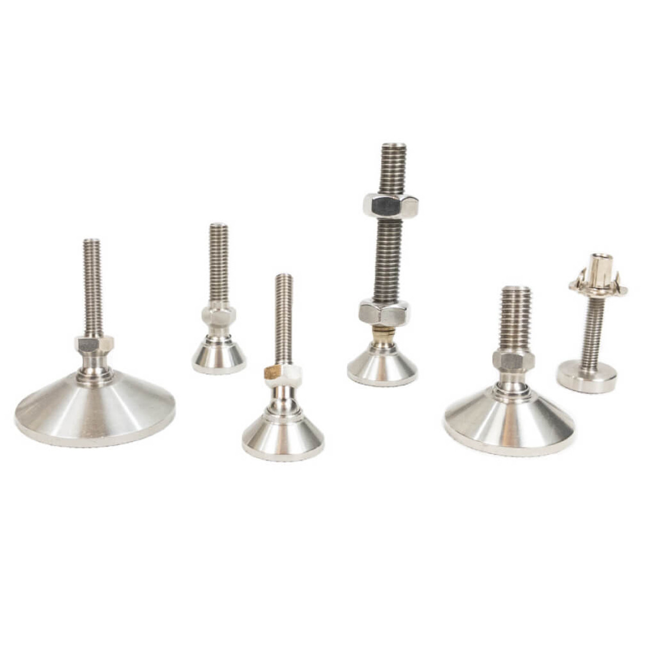 Small Series Stainless Steel Conical Base 6mm Thread Diameter