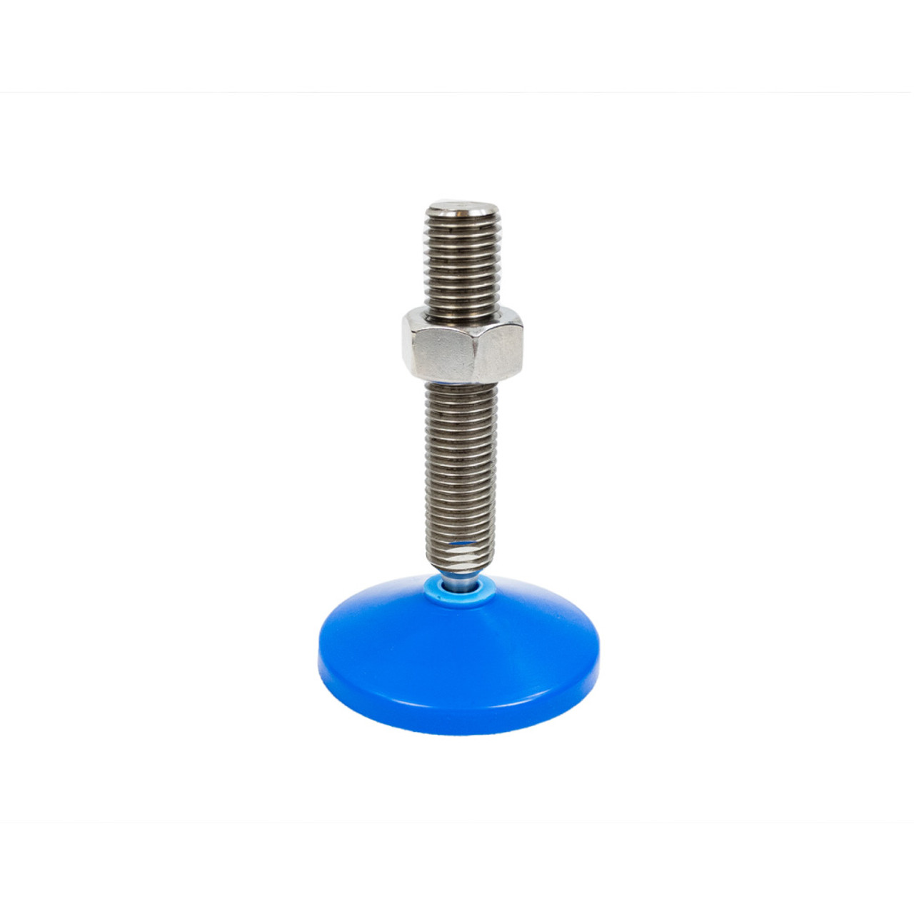 Stainless Steel Adjustable Feet Antibacterial Blue Base 10mm Thread Diameter