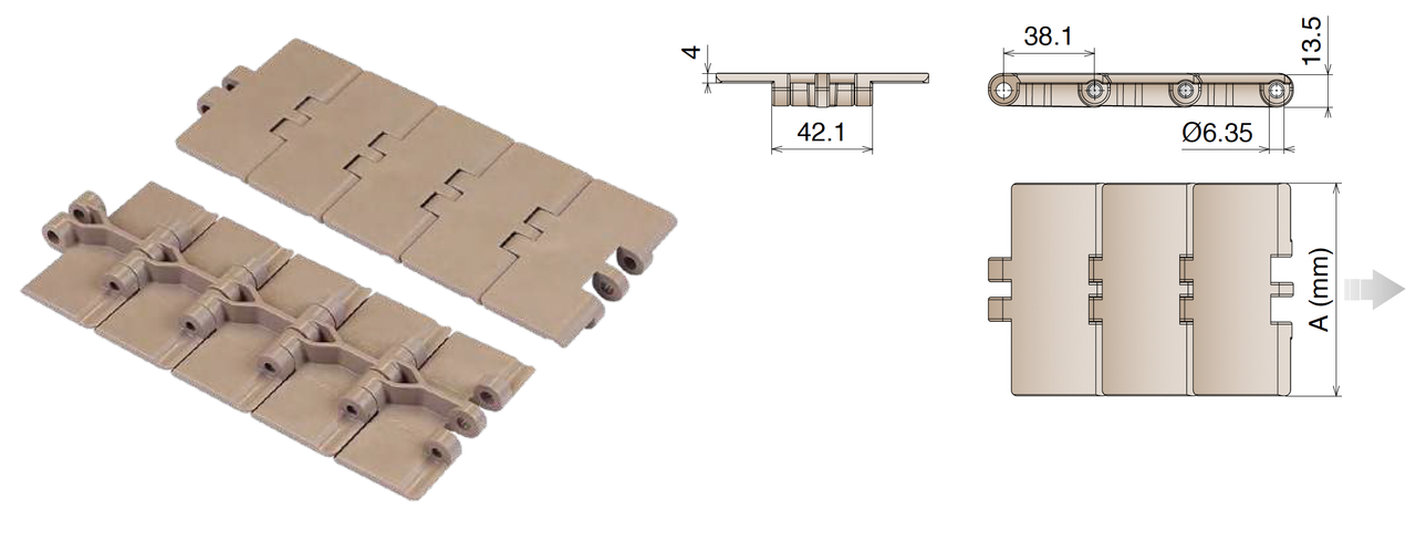 Pbt Chain Straight Running Performance PBT Chain MX 820 K325 - 82.5mm wide ...