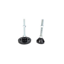 Zinc Plated Adjustable Feet Black Plastic Bases 20mm Thread Diameter | Arnott Group