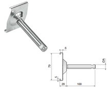 Clamp For Side Guide Parts P13501C And P18900BC - Ø12 Pin