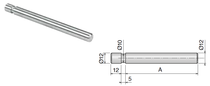 Guide Rod For Use With Part P32401 - Ø12 X 100