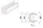 Round Snap-on Extruded PE Profile, Ø16mm, 30m Coil