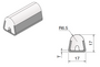 Rounded Conical Guide Rail, 1.5mm Profile, 3m Length