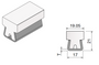 T-shape (19.05mm) Conical Guide Rail, 1.5mm Profile, 3m Length