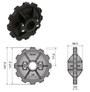 Molded Split Idler Sprocket For Chain 880, 12T, Ø25 Bore