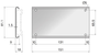 Connecting Plate For Side Guide 135 A=81,5mm B=9mm C=18mm 