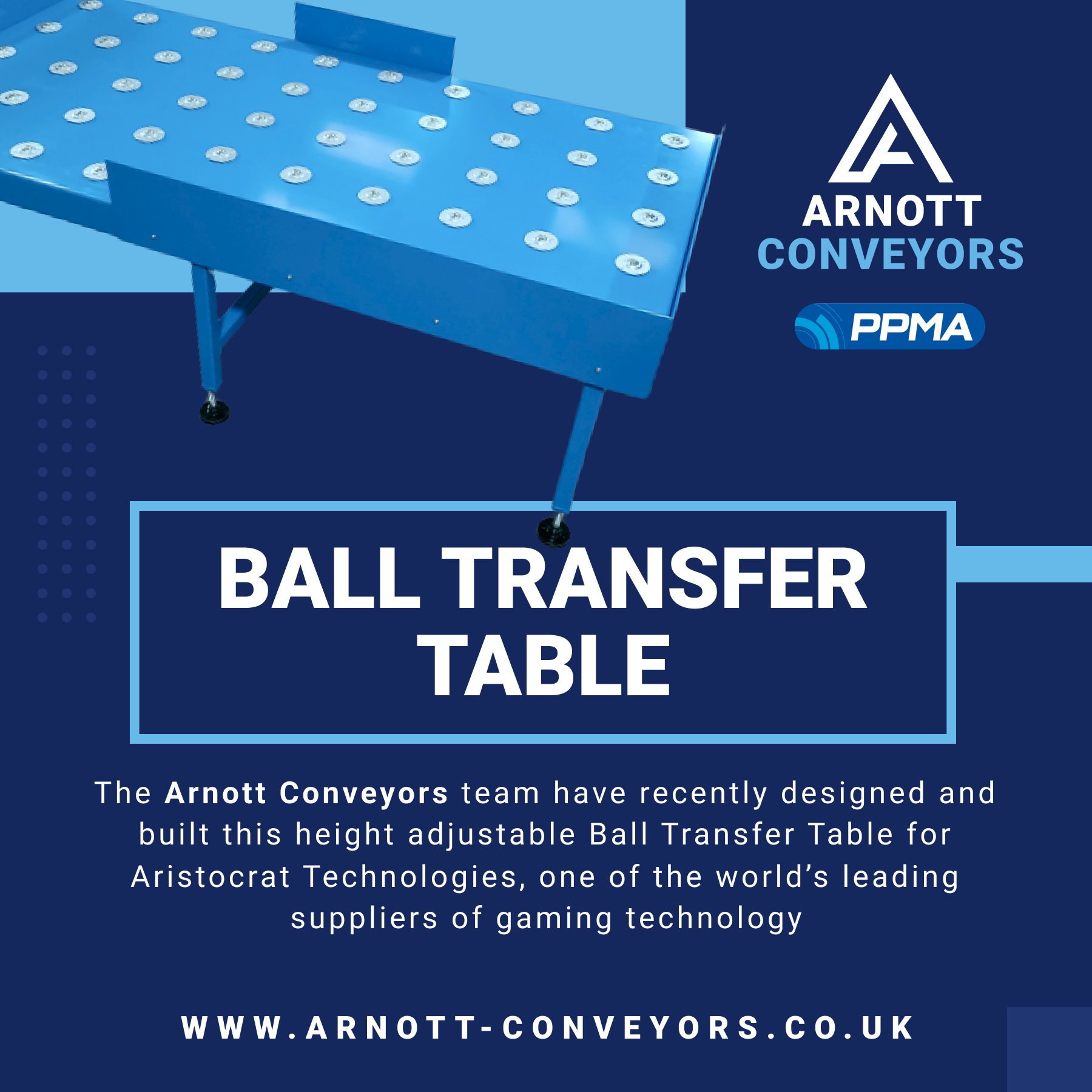 Ball Transfer Table Arnott Handling