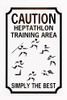 'Heads Up' Caution Signs On Track & Field Inc