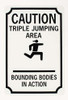 'Heads Up' Caution Signs - On Track & Field Inc