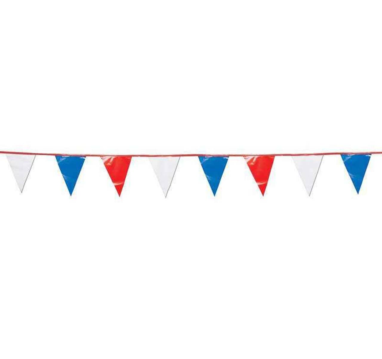 Pennant Streamers Red, White, & Blue 