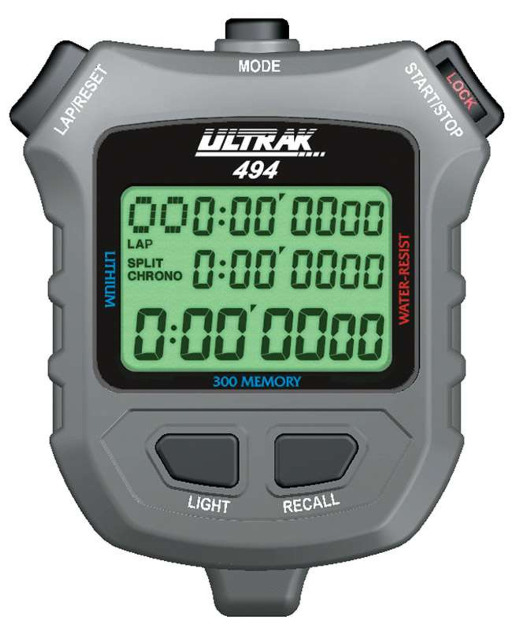 Ultrak 494 Stopwatch - Electro Luminescent | On Track